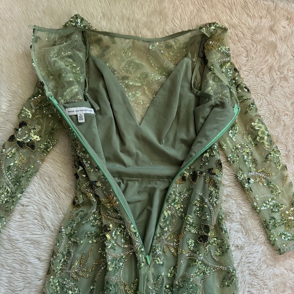 Dress The Population Ava Dress in Sage Multi - Size XS - Picture 9 of 9